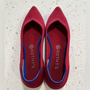 Rothy’s Red Point Size 10